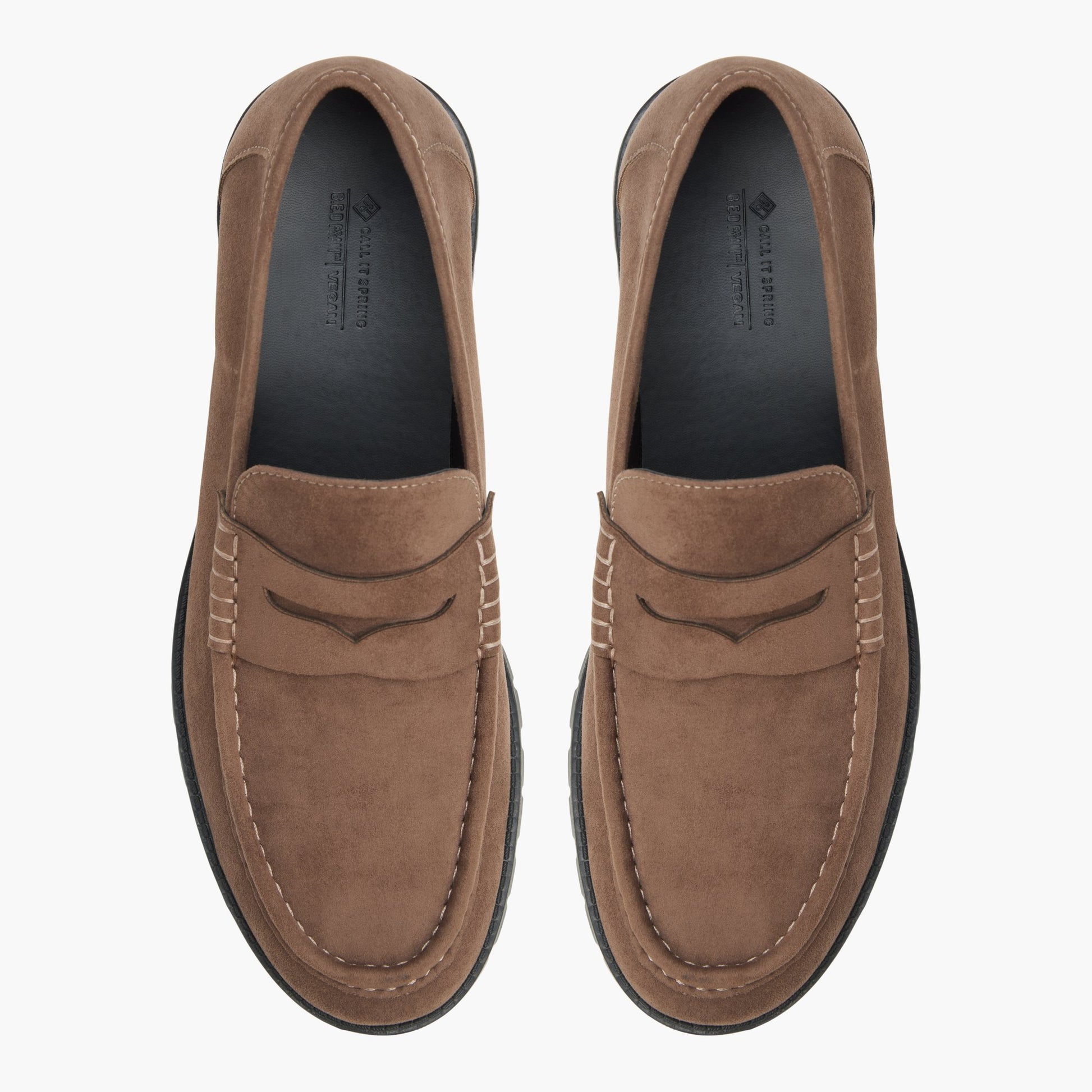 Top-down view of the Light brown Bellridge Loafers
