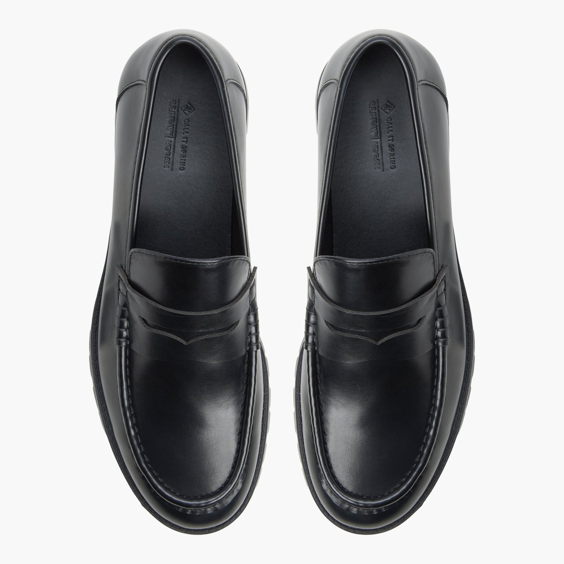 Top-down view of the Black Bellridge Loafers