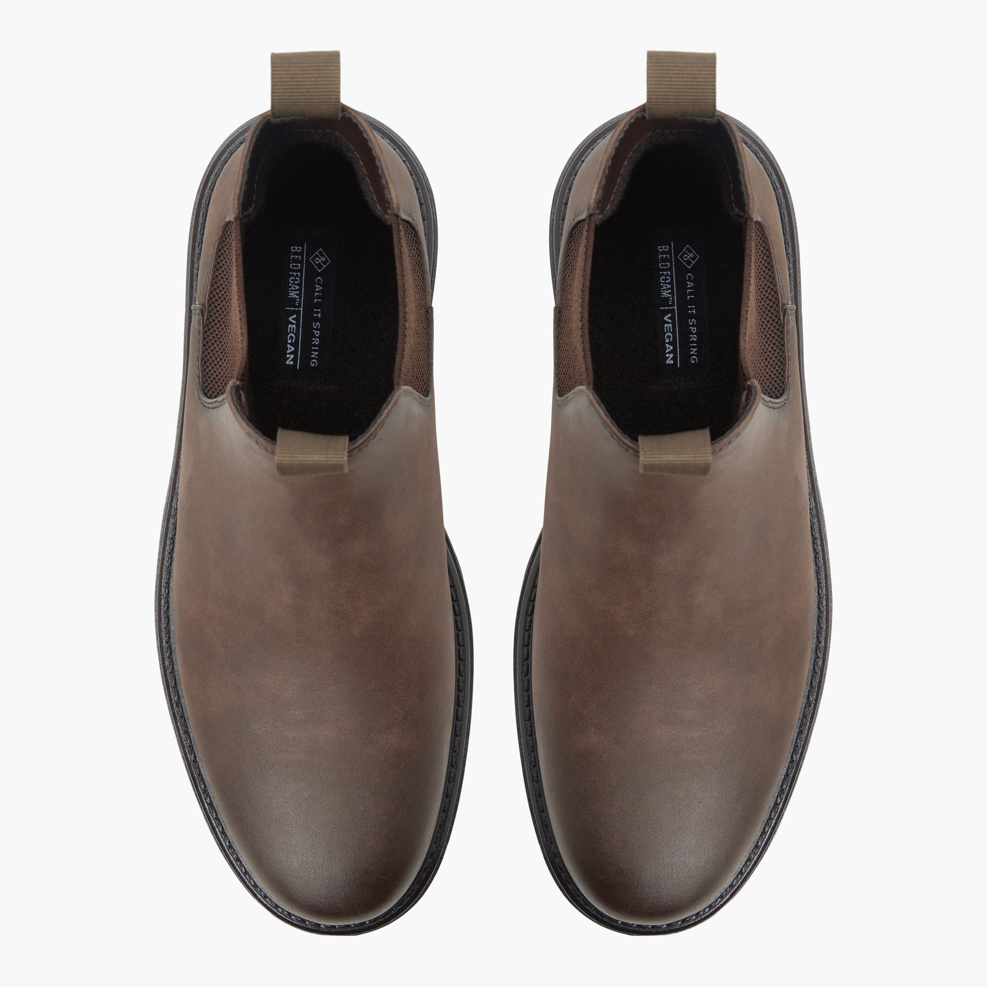 Vue de dessus de la Brun Defender Bottes Chelsea