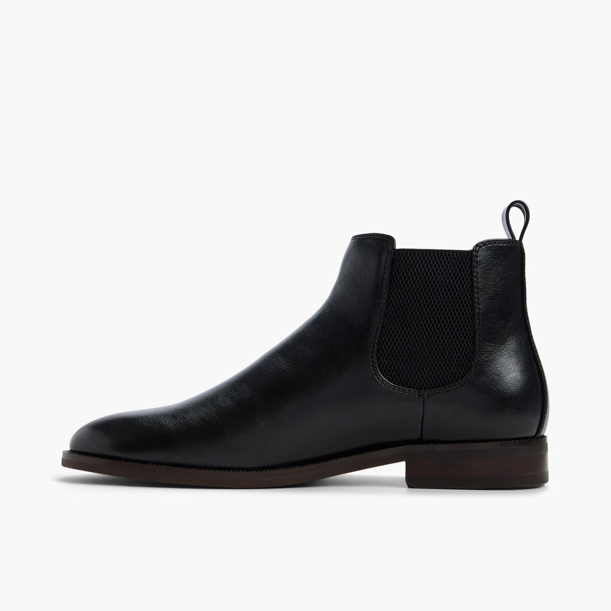 Vue latérale de Noir Shifter Bottillons Chelsea