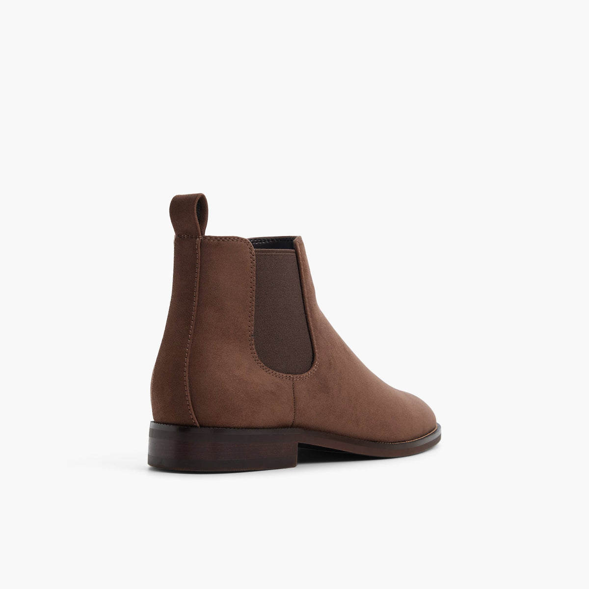 Angle de trois quarts de l'arrière de Taupe Shifter Bottillons Chelsea