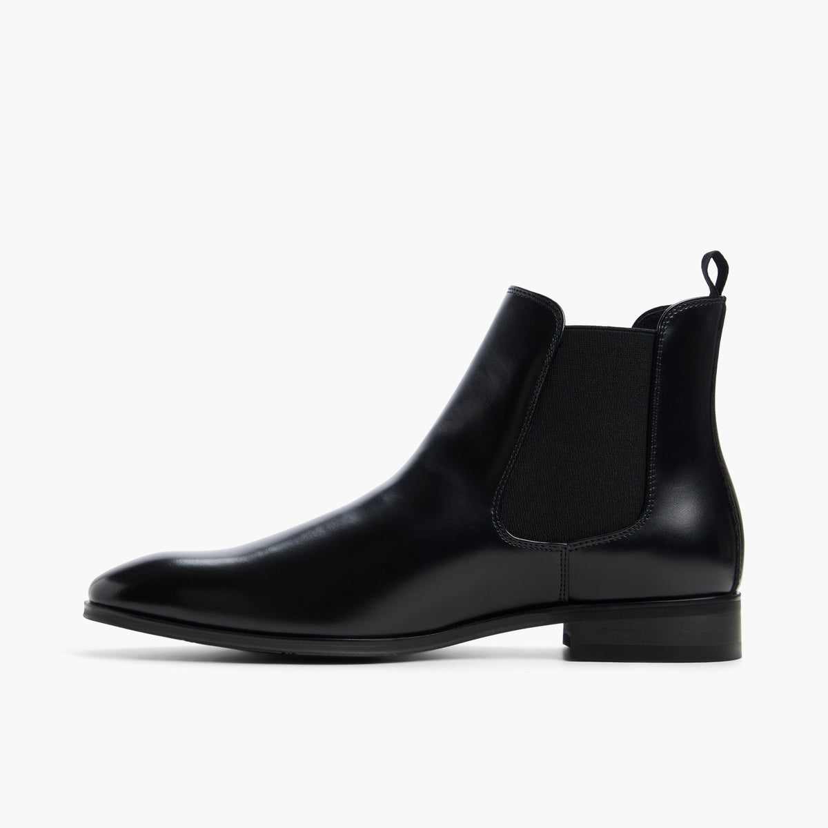 Side view of Black Slatewell Chelsea Boots