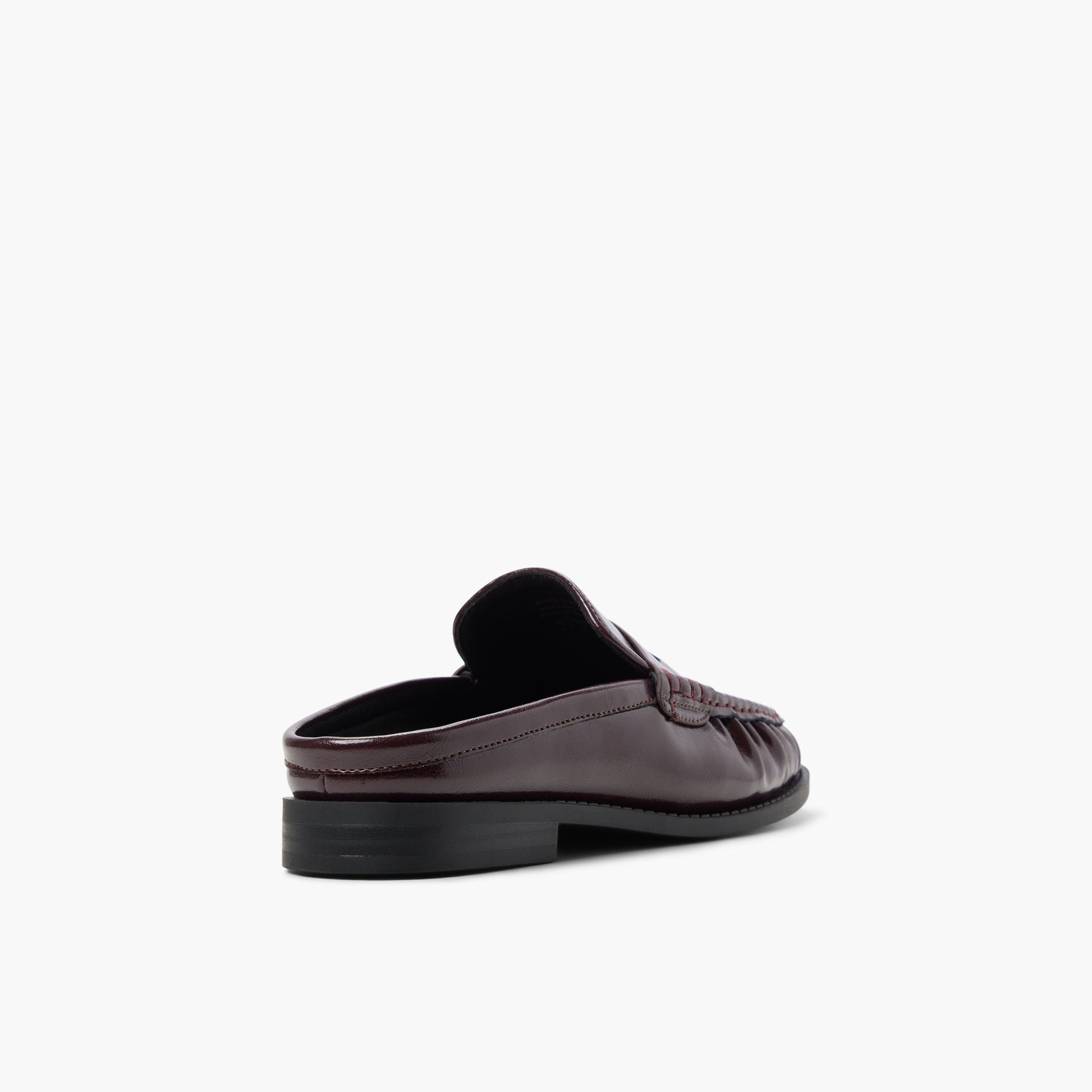 Three-quarter angle of Bordo Cirella Loafer Mules's back side