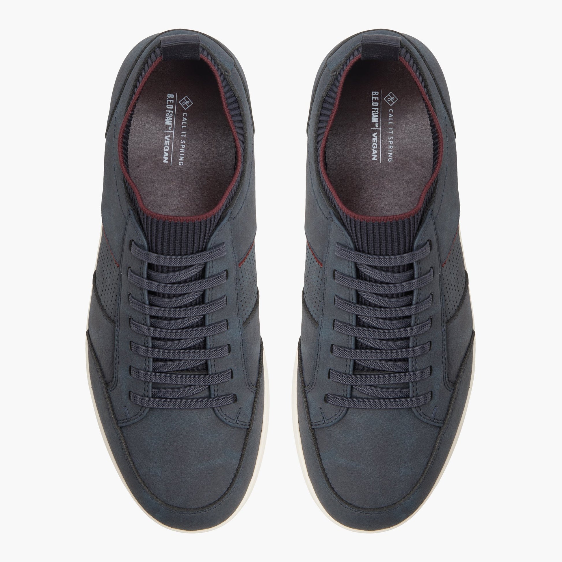 Vue de dessus de la Bleu marine Slippro Sneakers