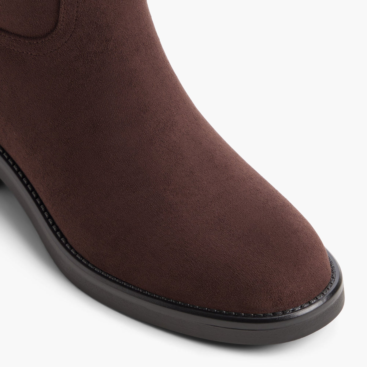 Gros plan de la Dark brown Malya Bottes hautes