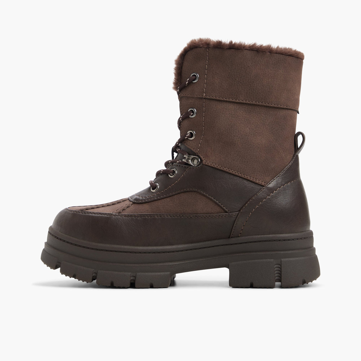 Vue latérale de Dark brown Alpiine