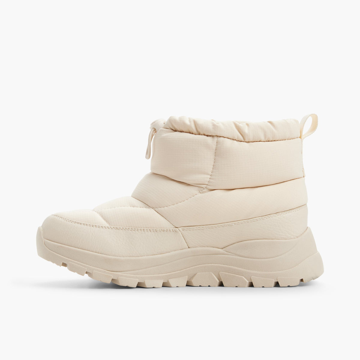 Vue latérale de Offwhite Frostiine Bottes d’hiver
