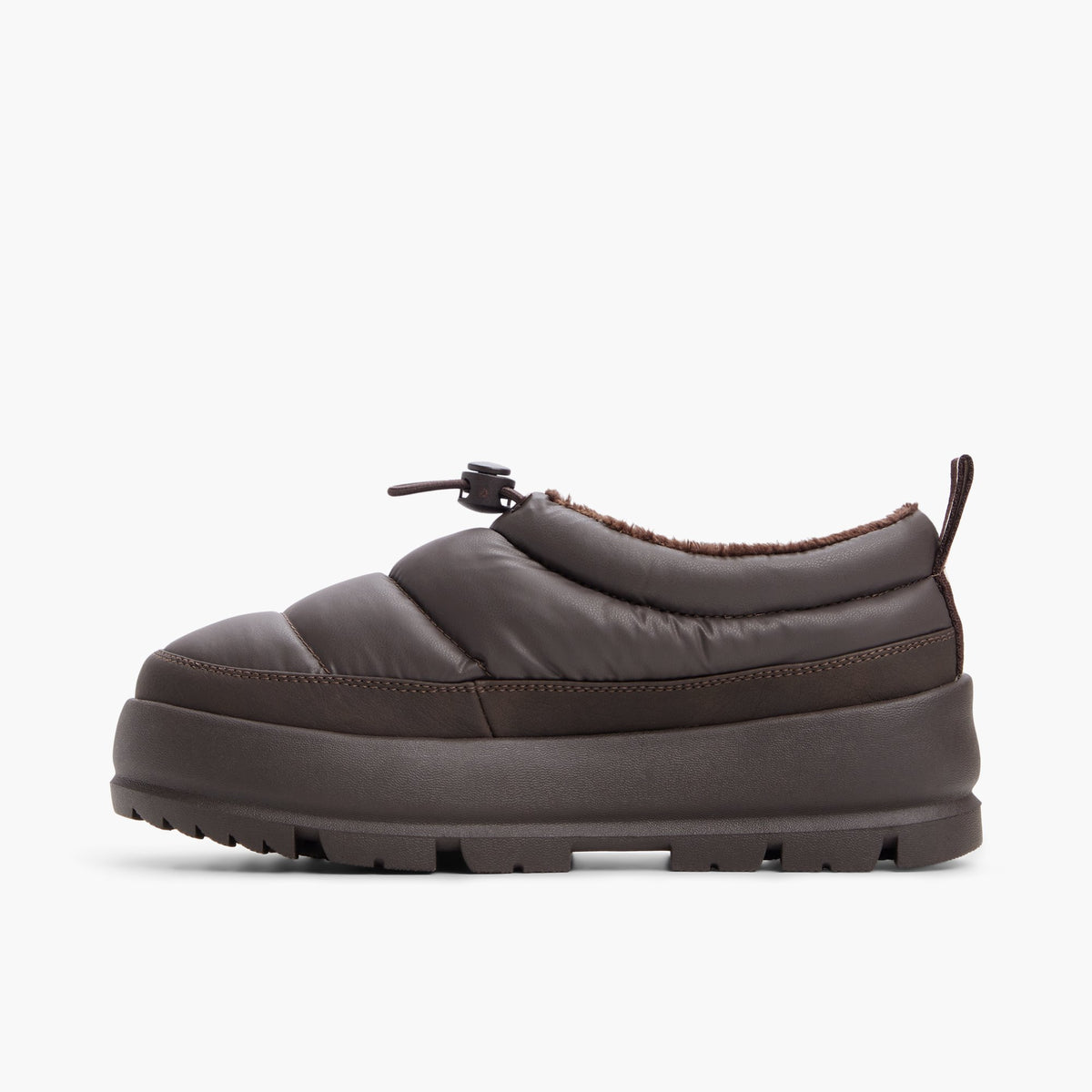Vue latérale de Dark brown Polarr Bottes d’hiver à enfiler