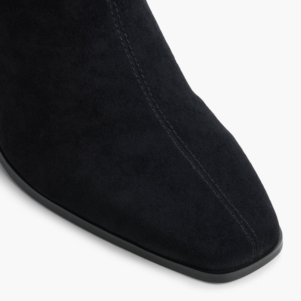 Close-up of the Open black Zeina Ankle Boots