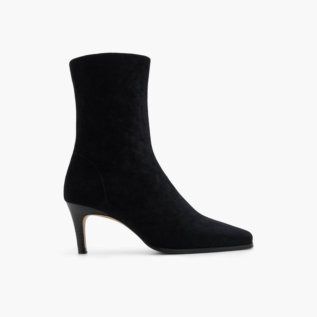 Main View of Open black Zeina Ankle Boots for Womens
