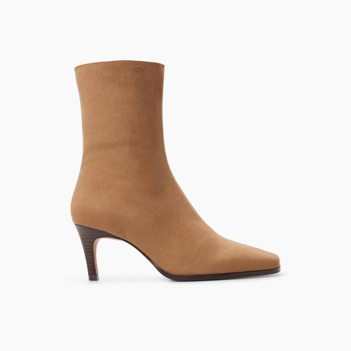 Main View of Taupe Zeina Ankle Boots for Womens