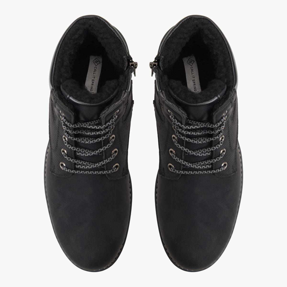 Vue de dessus de la Black Camperwood Bottes à lacets