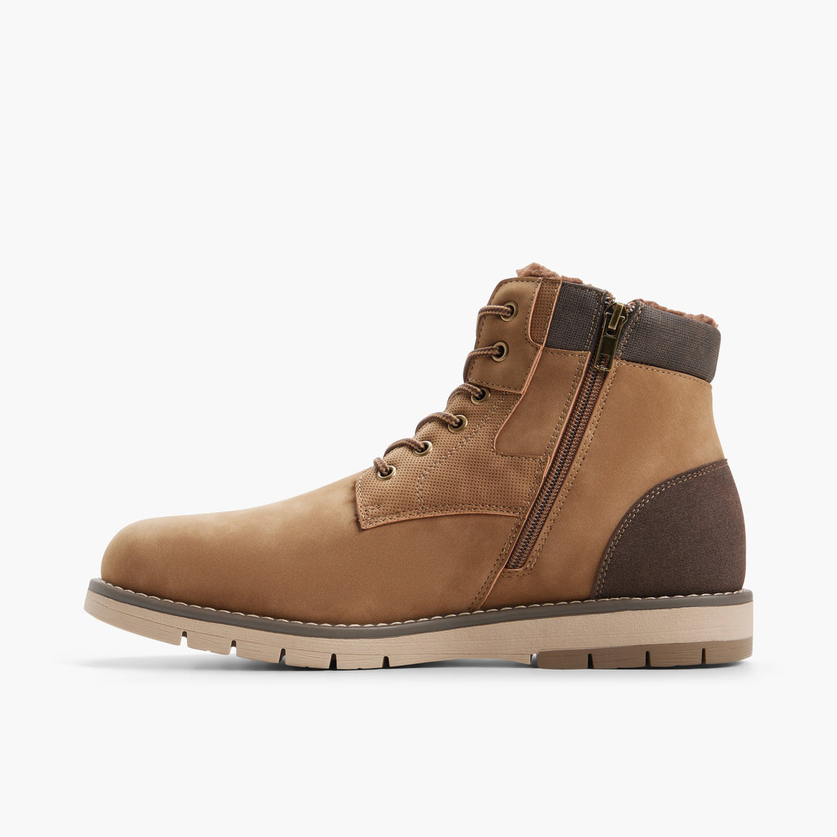 Vue latérale de Tan Camperwood Bottes à lacets