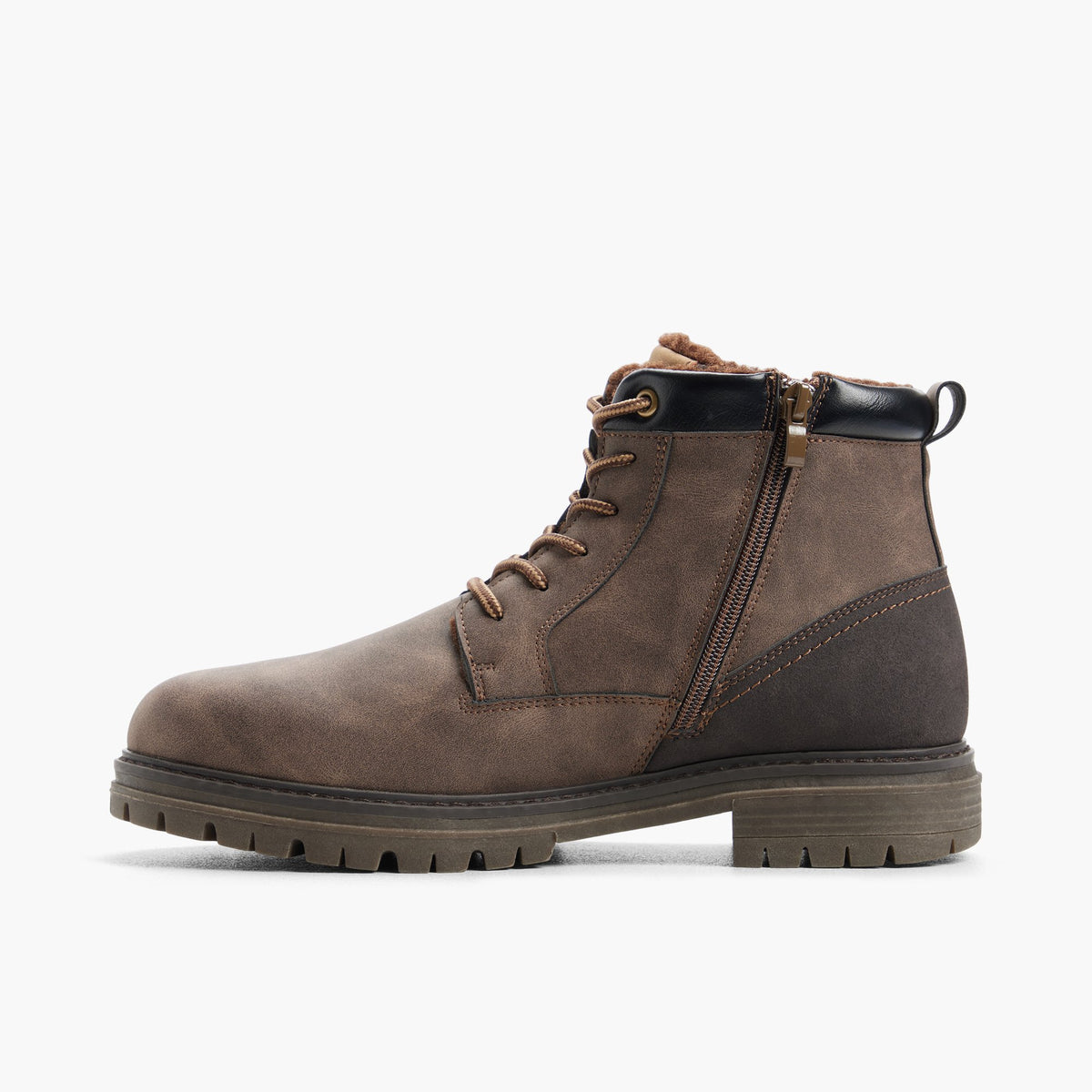 Vue latérale de Brown Ironwood Bottes à lacets