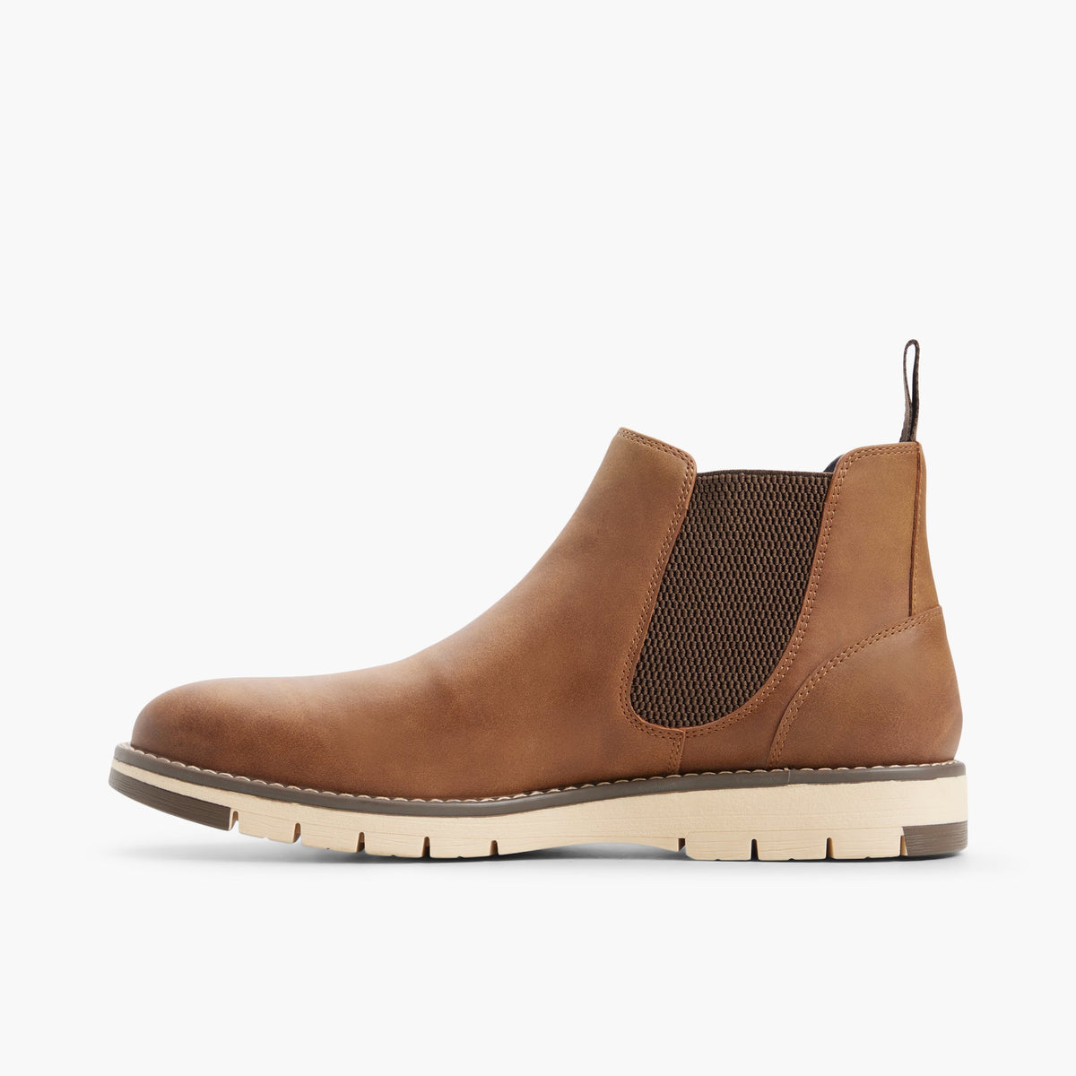 Vue latérale de Cognac Urbantrek Bottes Chelsea