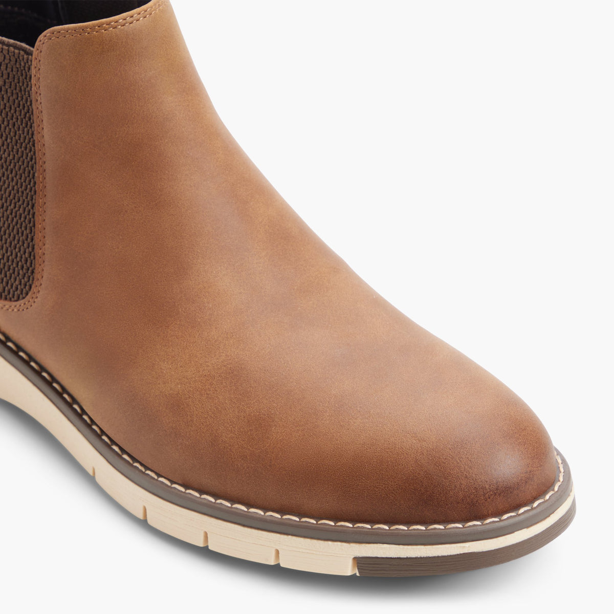 Gros plan de la Cognac Urbantrek Bottes Chelsea