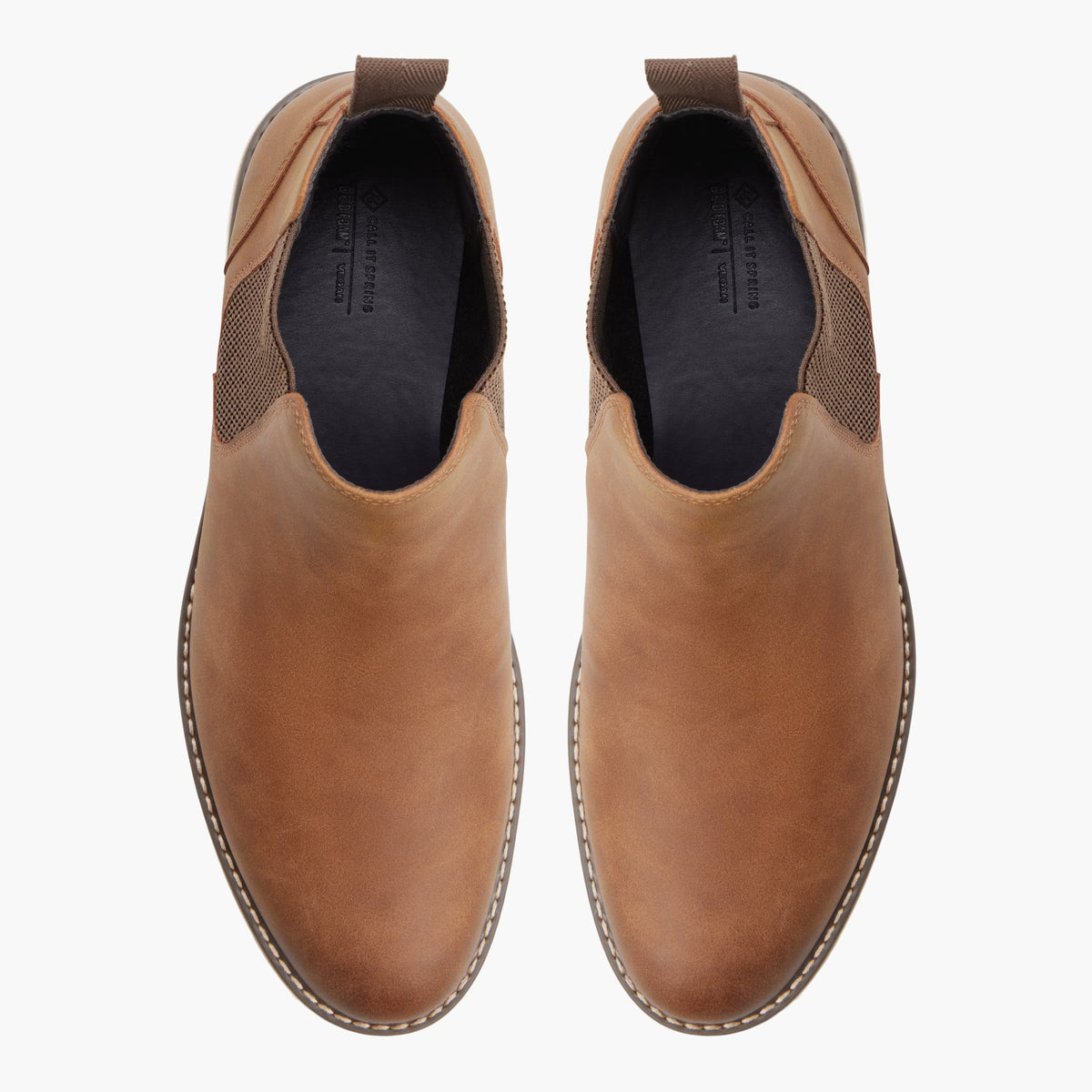 Vue de dessus de la Cognac Urbantrek Bottes Chelsea