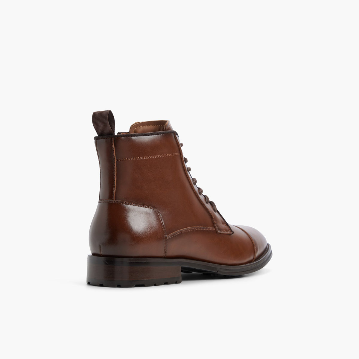 Angle de trois quarts de l'arrière de Cognac Pinecrest Bottes à lacets