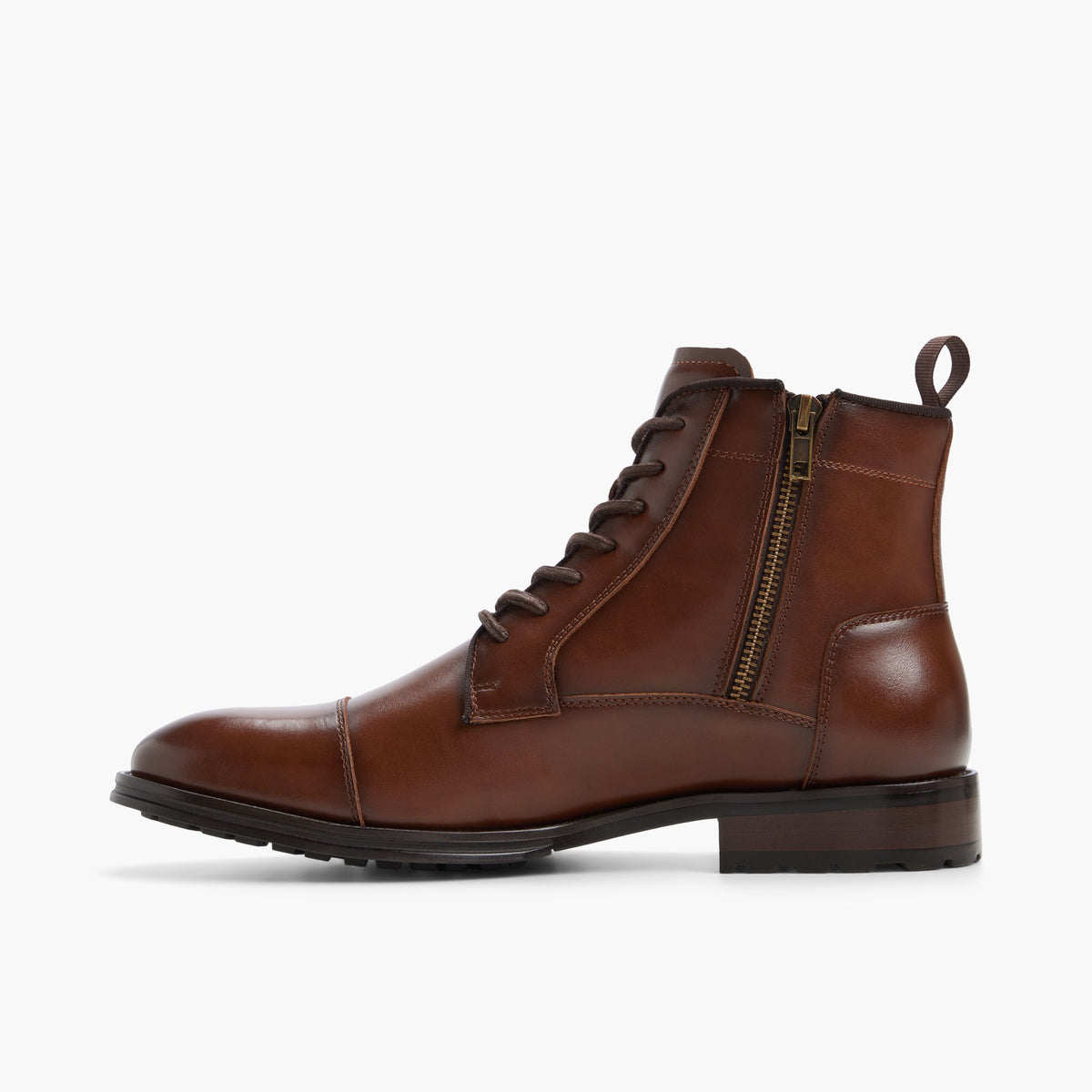 Vue latérale de Cognac Pinecrest Bottes à lacets