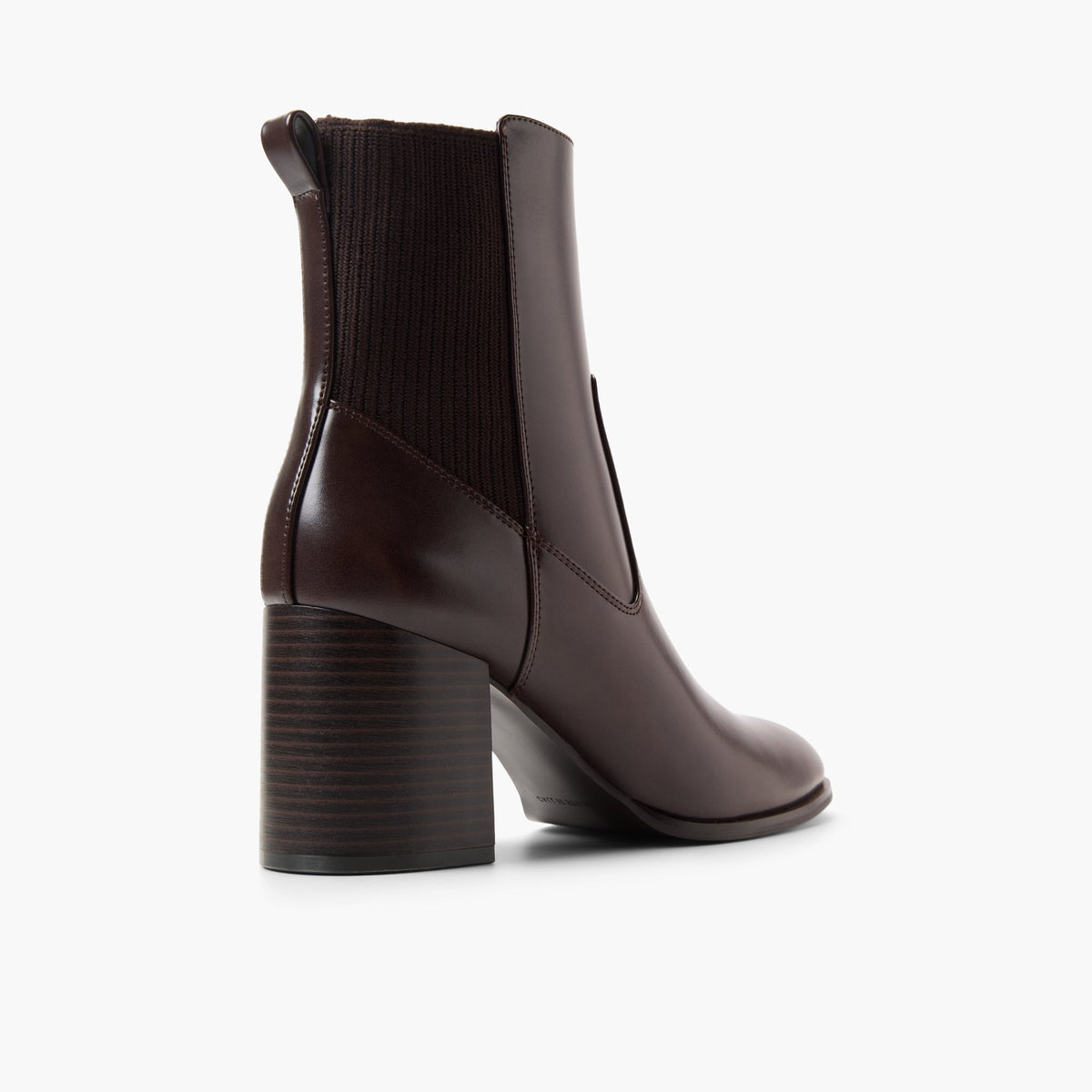 Three-quarter angle of Brown Velda Chelsea Boots's back side