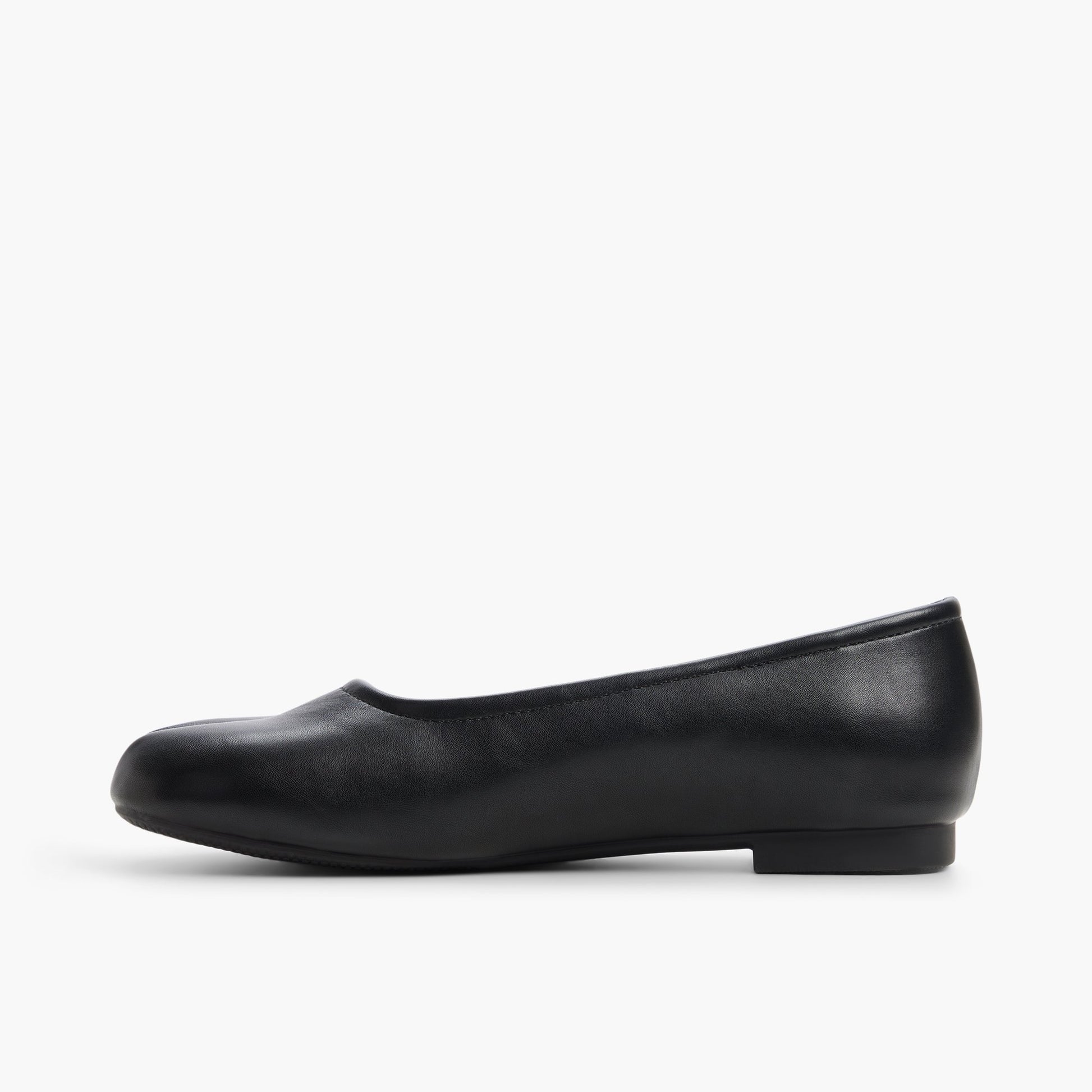 Side view of Black Felinaa Tabi Ballerinas