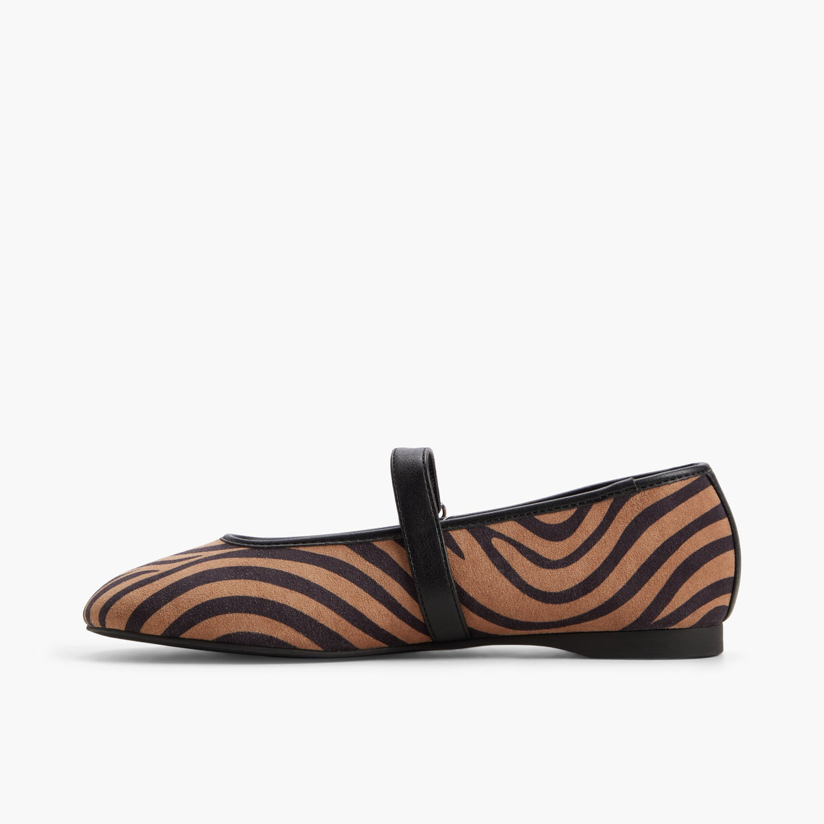 Vue latérale de Black multi Elyiaa Ballerines Mary Jane