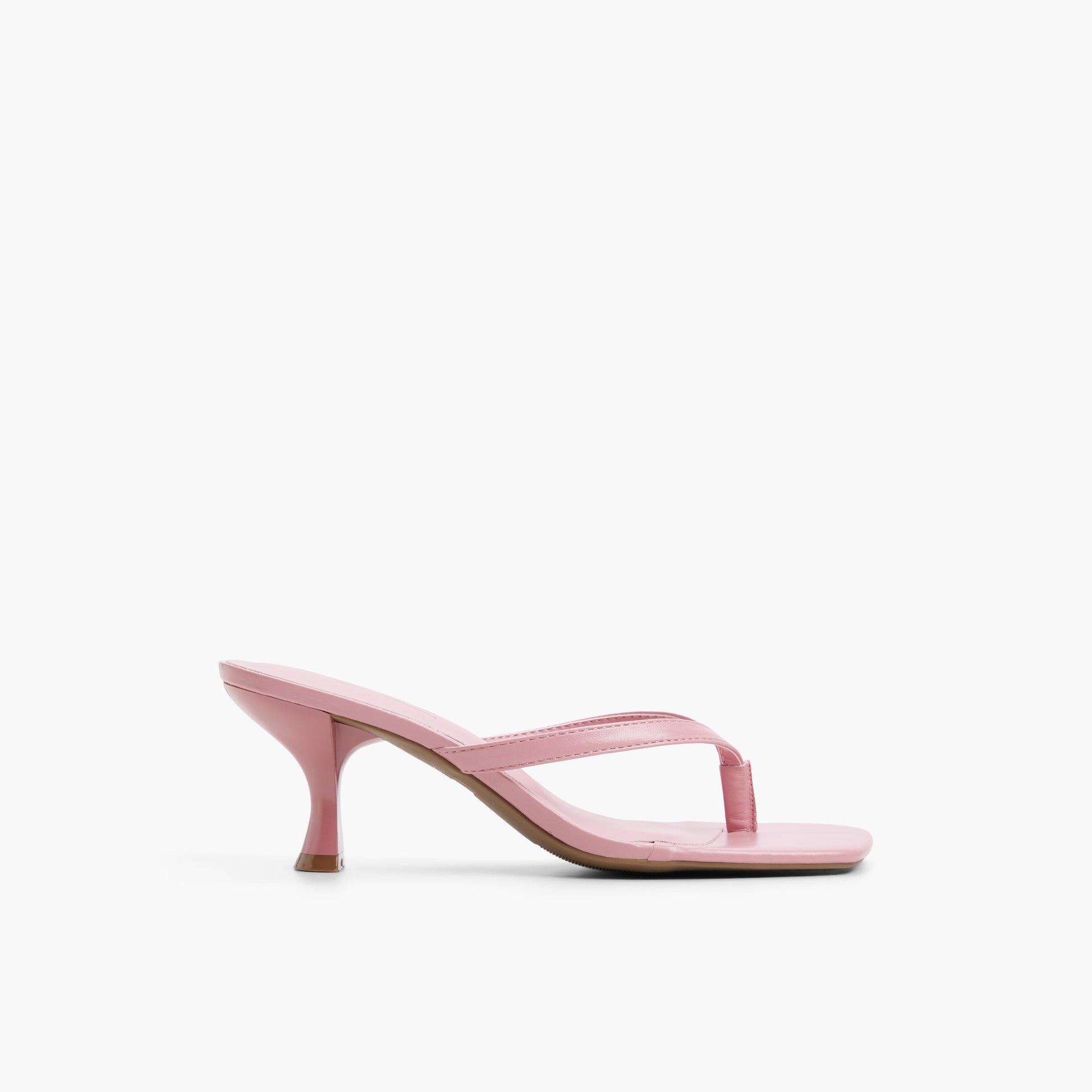 Vue principale de Pink Luxa Sandales tong à talon pour Femmes