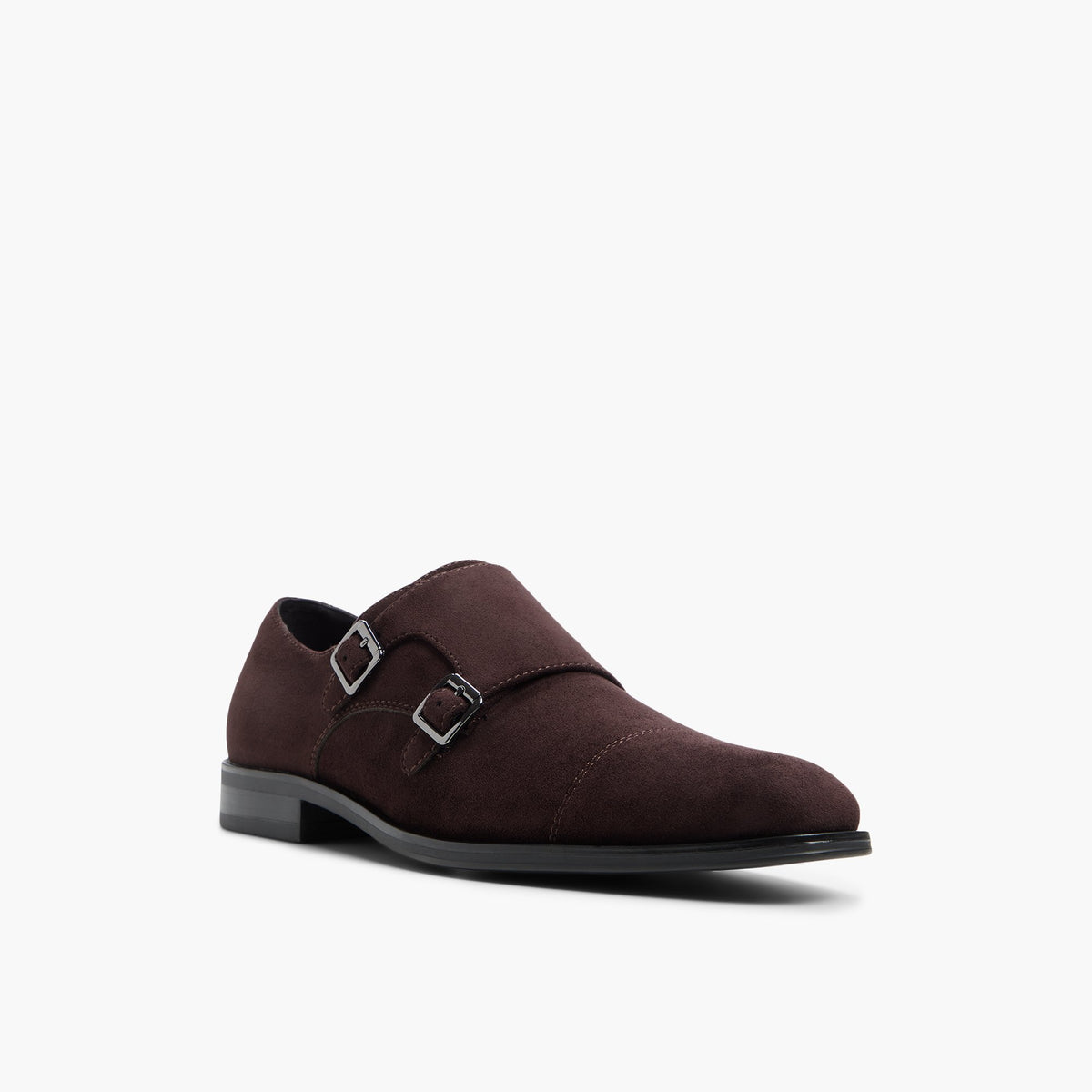Angle de trois quarts de la face avant de Brown Belmonte Chaussures habillées
